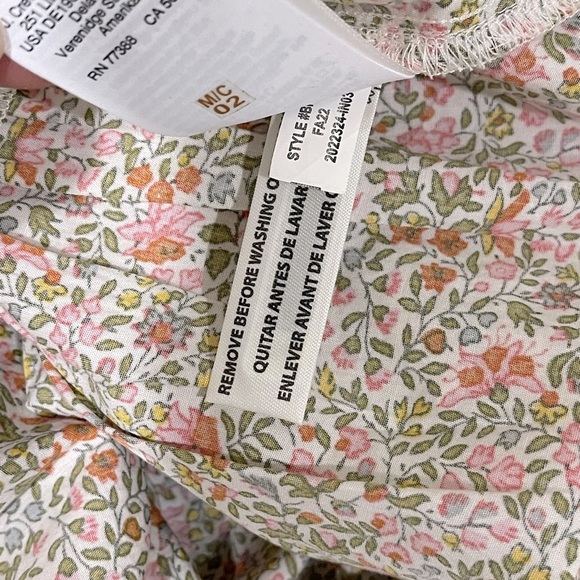 J.Crew cinched-waist puff sleeve dress in scattered blooms NWOT BK948 - Picture 6 of 10